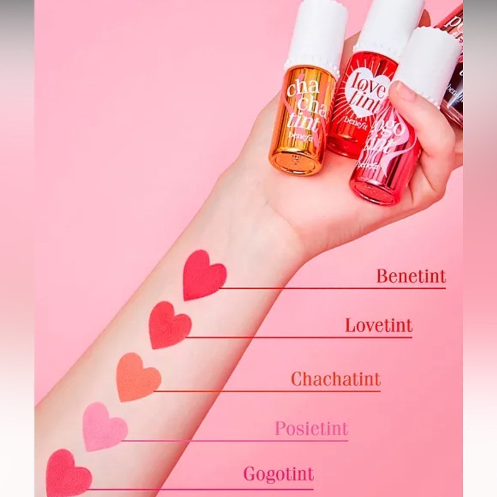 BENEFIT GOGO TINT BRIGHT CHERRY LIP & CHEEK STAIN 0.33 FL (NEW WITH TAGS) - Picture 8 of 8